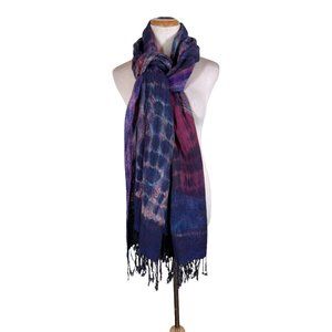 Lucky Brand Purple and Blue Scarf